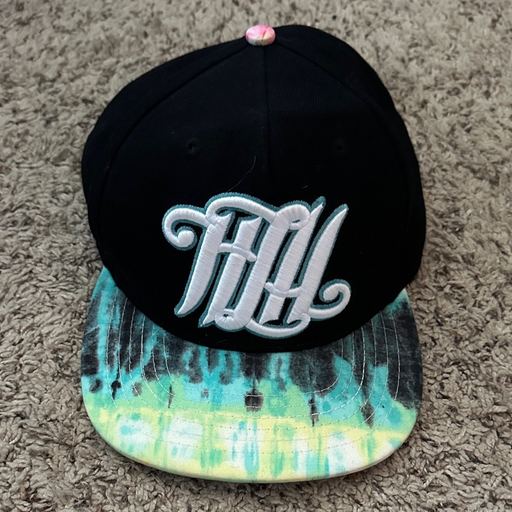 Hands Like Houses Black and Tie-Dye Snapback Hat